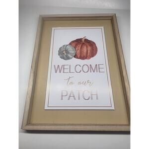 Farmhouse Country Primitive Large Sign Welcome To Our Pumpkin Patch
